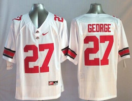 Ohio State Buckeyes #27 Eddie George White Stitched NCAA Jersey