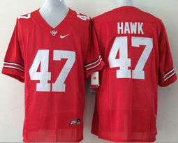 Ohio State Buckeyes #47 A. J. Hawk Red Stitched NCAA Jersey