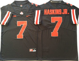 Ohio State Buckeyes #7 Dwayne Haskins Jr. Black Red Number Vapor Untouchable College Football Jersey