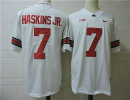 Ohio State Buckeyes #7 Dwayne Haskins Jr. White Vapor Untouchable College Football Jerseys