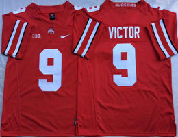 Ohio State Buckeyes #9 Binjimen Victor Red Stitched NCAA Jersey