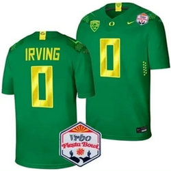 Oregon Ducks #0 Bucky Irving 2023 PAC12 Green Football Game Jersey.webp