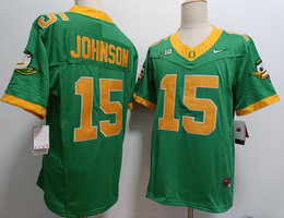 Oregon Ducks #15 Tez Johnson Green 2024 F.U.S.E. Stitched Jersey