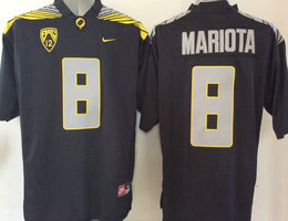 Oregon Ducks #8 Marcus Mariota Black Stitched NCAA Jersey