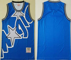 Orlando Magic blue Hardwood Classics Authentic Stitched NBA Jersey