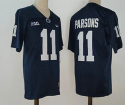 Penn State Nittany Lions #11 Micah Parsons Navy Blue With Name Authentic Stitched NCAA Jersey