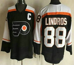 Philadelphia Flyers #88 Eric Lindros 1997-98 Black CCM Vintage Throwback Authentic Stitched NHL Jersey