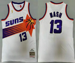 Phoenix Suns #13 Steve Nash White 1996-97 Hardwood Classic Authentic Stitched NBA jersey