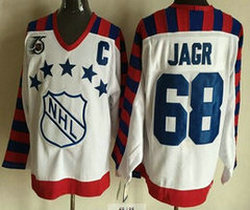 Pittsburgh Penguins #68 Jaromir Jagr C Patch White Throwback CCM 75TH 1992 All-Star NHL Jersey
