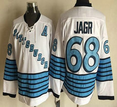 Pittsburgh Penguins #68 Jaromir Jagr White CCM Authentic Stitched NHL Jersey