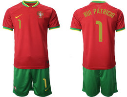 Portugal #1 RUI PATRICIO Home 2022 World Cup National Soccer Jersey
