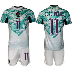 Portugal #11 Joao Felix Away 2026 World Cup Soccer jersey