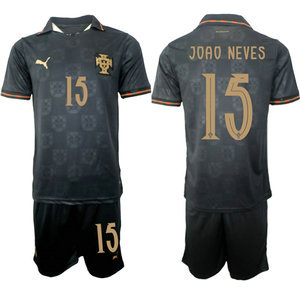 Portugal #15 Joao Neves Away 2026 World Cup Soccer jersey
