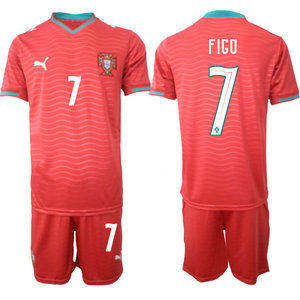 Portugal #7 Figo Home 2026 World Cup Soccer jersey