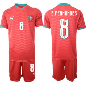 Portugal #8 B.Fernandes Home 2026 World Cup Soccer jersey