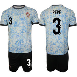 Portugal 2024-25 #3 PEPE Away Soccer Jersey