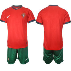 Portugal 2024-25 Blank Home Soccer Jersey