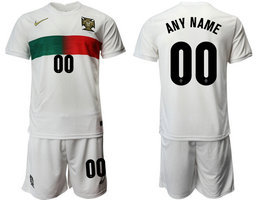 Portugal Away Any Name 2022 World Cup National Soccer Jersey