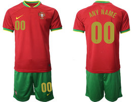 Portugal Home Any Name 2022 World Cup National Soccer Jersey