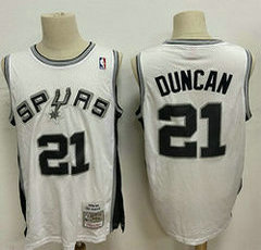 San Antonio Spurs #21 Tim Duncan White 1998-99 Hardwood Classics Authentic Stitched NBA jersey