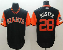 San Francisco Giants #28 Buster Posey Buster 2018 Players Weekend Authentic MLB Stitched Jersey