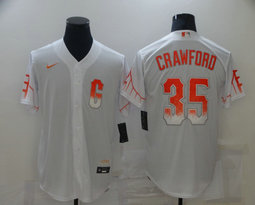 Nike San Francisco Giants #35 Brandon Crawford White 2021 City Game Authentic Stitched MLB Jersey