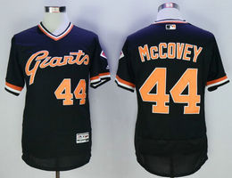 San Francisco Giants #44 Willie McCovey Black Player Pullover Authentic Stitched MLB Jersey