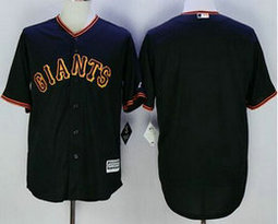 San Francisco Giants Blank Black Game Authentic Stitched MLB Jersey
