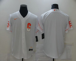 Nike San Francisco Giants Blank White 2021 City Game Authentic Stitched MLB Jersey