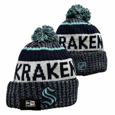 Seattle Kraken NHL Knit Beanie Hats 1