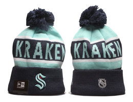 Seattle Kraken NHL Knit Beanie Hats YP 2