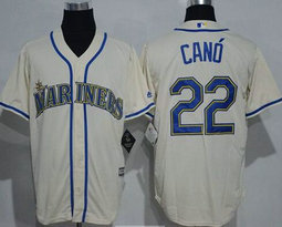 Seattle Mariners #22 Robinson Cano Cream Game Authentic Stitched MLB jersey
