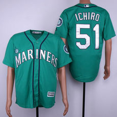 Seattle Mariners #51 Mariners Ichiro Green Game Authentic Stitched MLB jersey