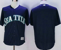 Seattle Mariners Blank Navy blue Game Authentic Stitched MLB jersey