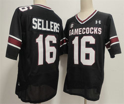South Carolina Gamecock #16 LaNorris Sellers Black Football Stitched Jersey