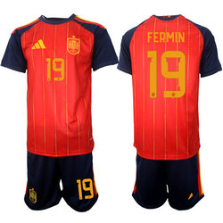 Spain #19 Fermin 2026 World Cup Soccer jersey