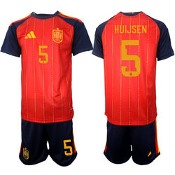 Spain #5 Huijsen 2026 World Cup Soccer jersey