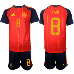 Spain #8 Xavi 2026 World Cup Soccer jersey