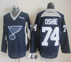 St. Louis Blues #74 T.J Oshie Navy Blue Practice Authentic Stitched NHL Jerseys
