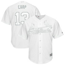 St. Louis Cardinals #13 Matt Carpenter Carp Majestic White 2019 Players Weekend Replica Player Jersey