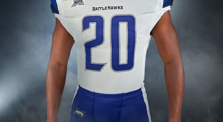 St. Louis battle hawk White jerseys