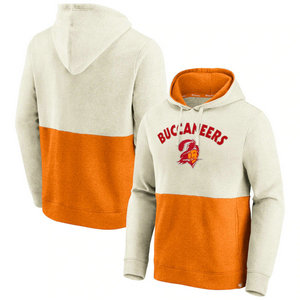 Tampa Bay Buccaneers Fanatics Branded Throwback Arch Colorblock Pullover Hoodie