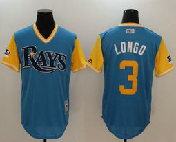 Tampa Bay Rays #3 Evan Longoria Longo 2018 Players Weekend Authentic Stitched MLB Jersey