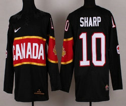 Team Canada #10 Patrick Sharp Black 2014 Olympics Stitched NHL Jersey