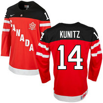 Team Canada #14 Chris Kunitz Red 100th Anniversary Authentic Stitched NHL Jerseys