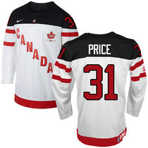 Team Canada #31 Carey Price White 100th Anniversary Authentic Stitched NHL Jerseys