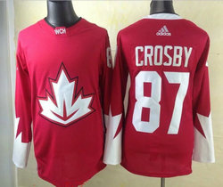 Team Canada #87 Sidney Crosby Red 2016 World Cup Stitched NHL Jersey
