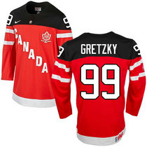 Team Canada #99 Wayne Gretzky Red 100th Anniversary Authentic Stitched NHL Jerseys