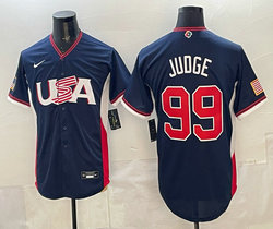 Team USA #99 Aaron Judge Navy 2026 World Baseball Classic Stadium Jersey