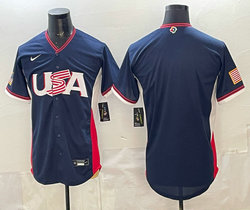 Team USA Blank Navy 2026 World Baseball Classic Stadium Jersey